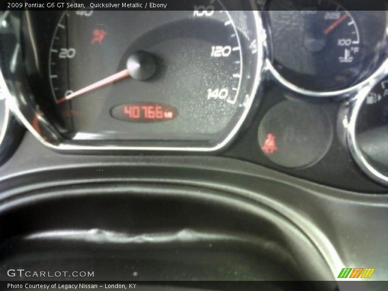 Quicksilver Metallic / Ebony 2009 Pontiac G6 GT Sedan