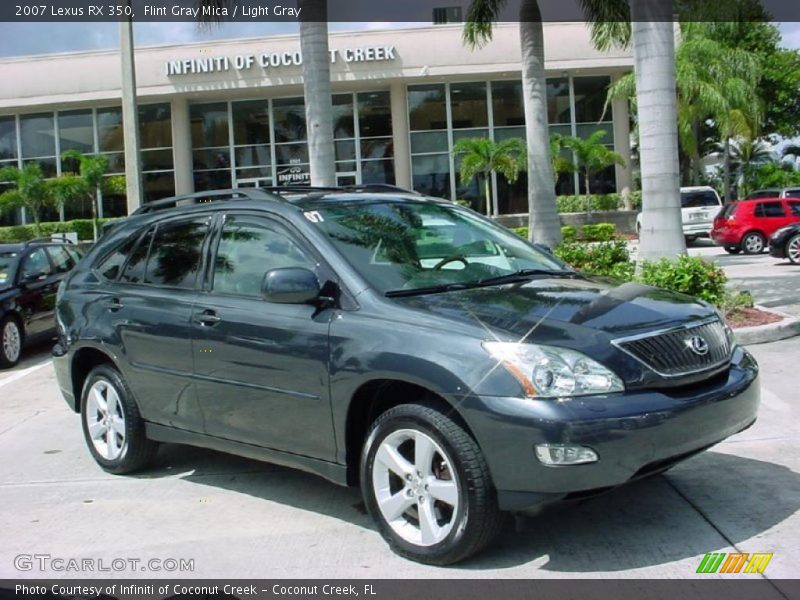 Flint Gray Mica / Light Gray 2007 Lexus RX 350