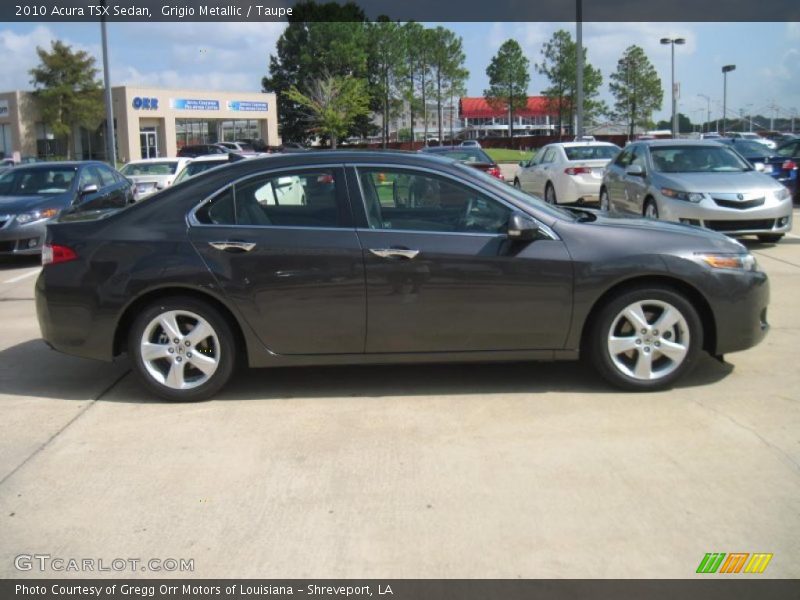 Grigio Metallic / Taupe 2010 Acura TSX Sedan