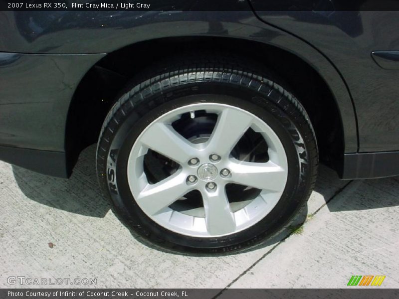 Flint Gray Mica / Light Gray 2007 Lexus RX 350