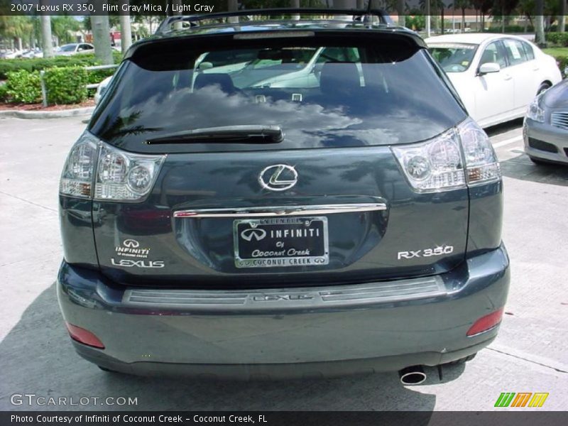 Flint Gray Mica / Light Gray 2007 Lexus RX 350