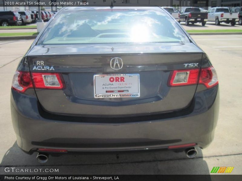 Grigio Metallic / Taupe 2010 Acura TSX Sedan