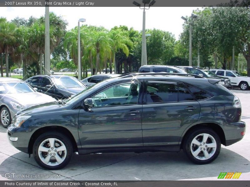 Flint Gray Mica / Light Gray 2007 Lexus RX 350