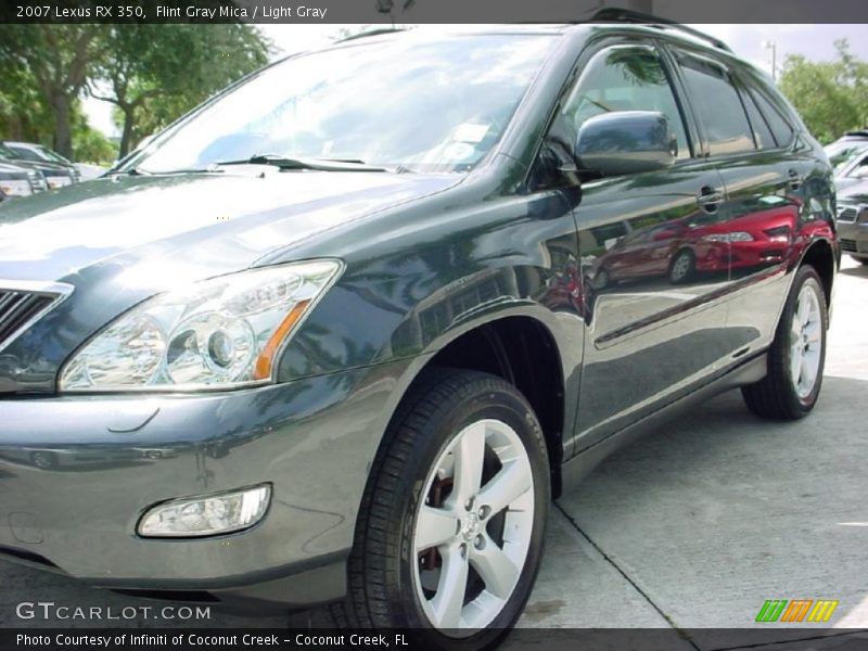 Flint Gray Mica / Light Gray 2007 Lexus RX 350