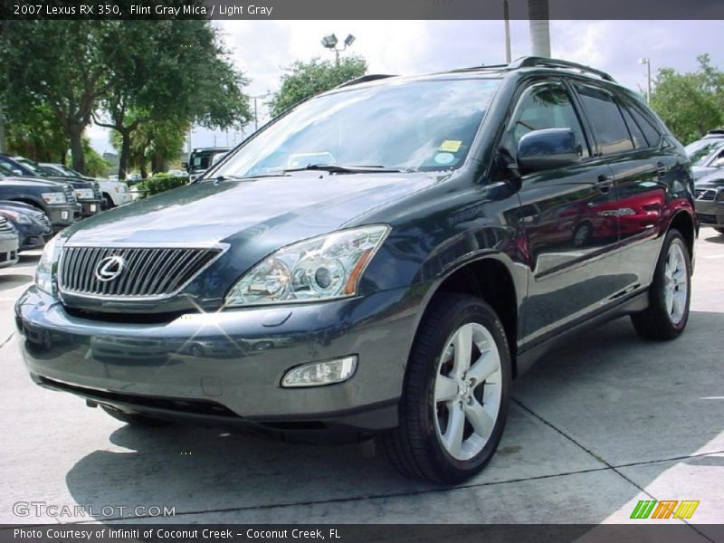 Flint Gray Mica / Light Gray 2007 Lexus RX 350