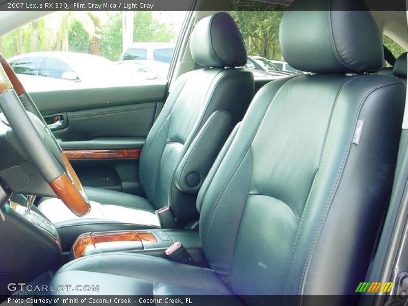 Flint Gray Mica / Light Gray 2007 Lexus RX 350