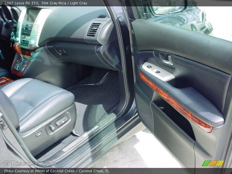 Flint Gray Mica / Light Gray 2007 Lexus RX 350
