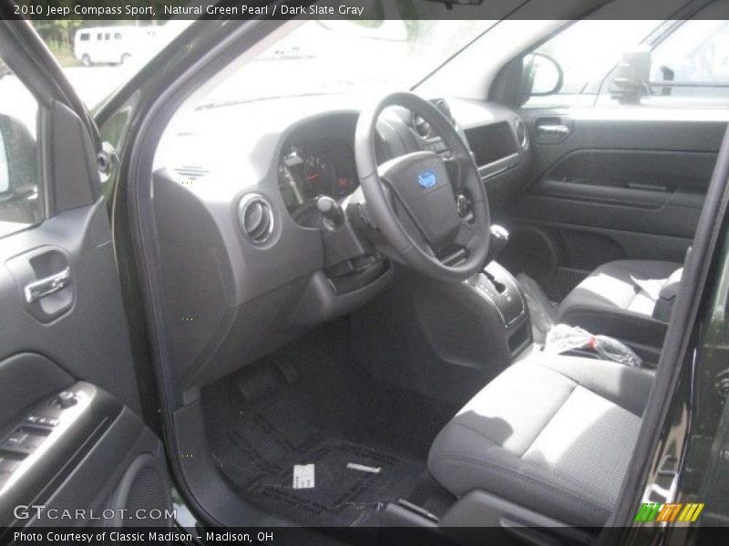 Natural Green Pearl / Dark Slate Gray 2010 Jeep Compass Sport