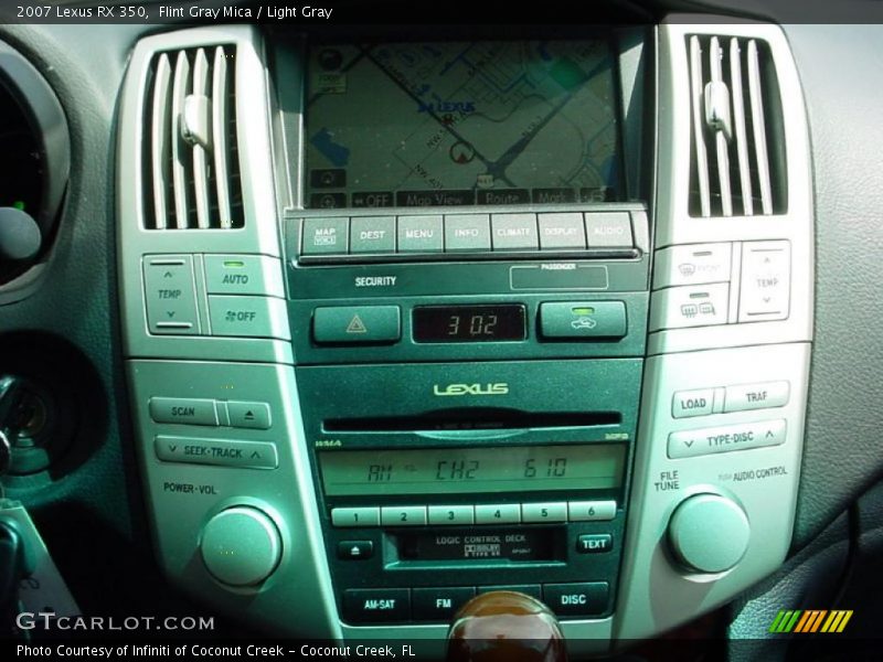 Flint Gray Mica / Light Gray 2007 Lexus RX 350
