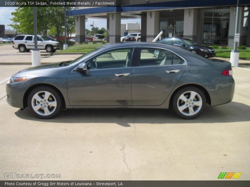 Polished Metal Metallic / Parchment 2010 Acura TSX Sedan