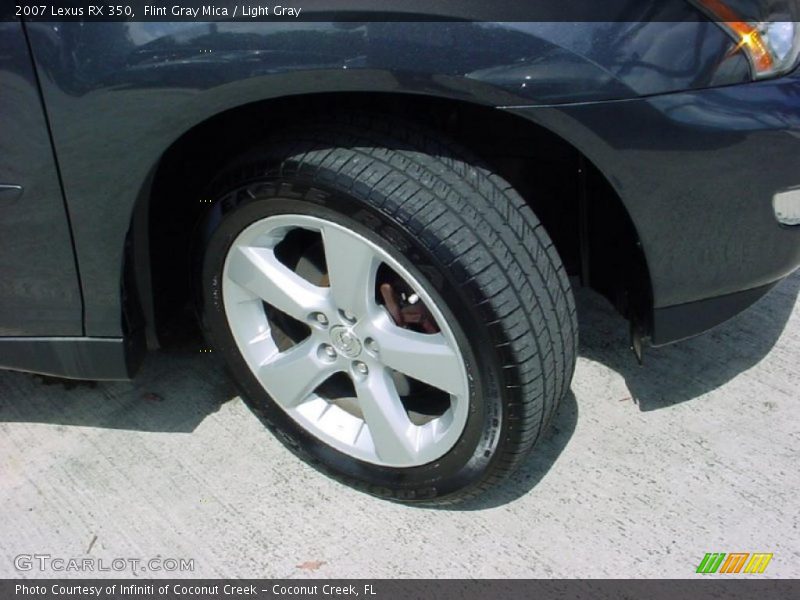 Flint Gray Mica / Light Gray 2007 Lexus RX 350