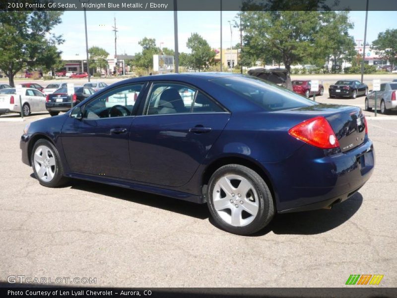 Midnight Blue Metallic / Ebony 2010 Pontiac G6 Sedan