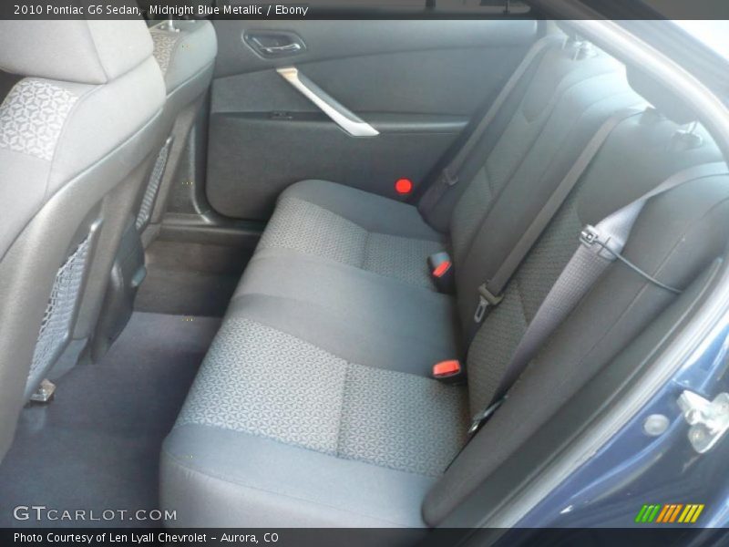 Midnight Blue Metallic / Ebony 2010 Pontiac G6 Sedan