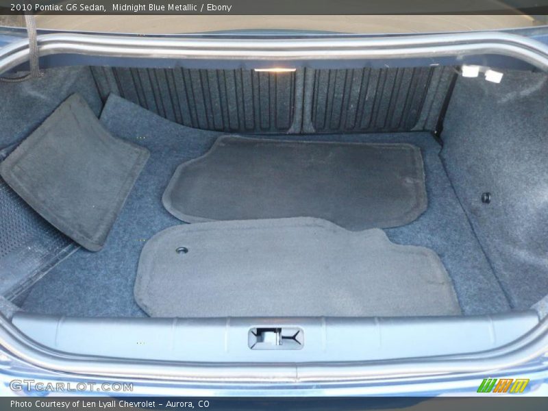 Midnight Blue Metallic / Ebony 2010 Pontiac G6 Sedan