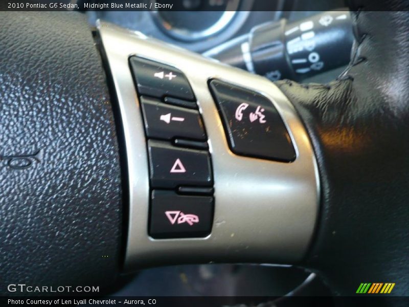 Midnight Blue Metallic / Ebony 2010 Pontiac G6 Sedan