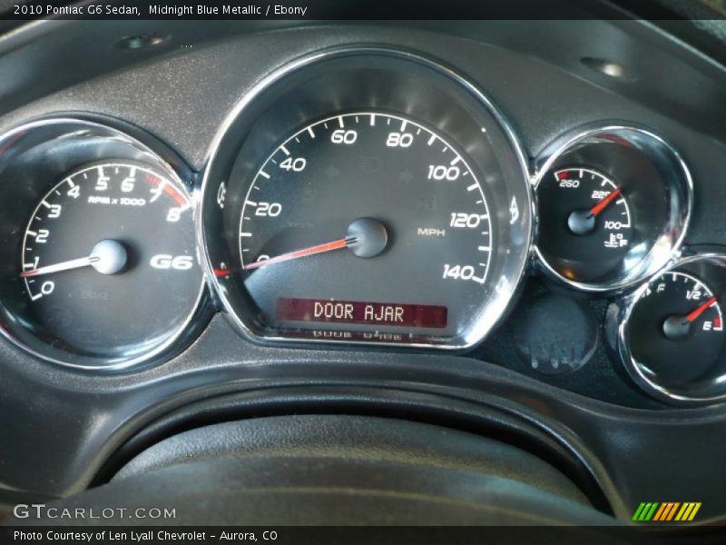Midnight Blue Metallic / Ebony 2010 Pontiac G6 Sedan