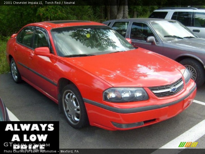 Torch Red / Neutral 2001 Chevrolet Impala LS
