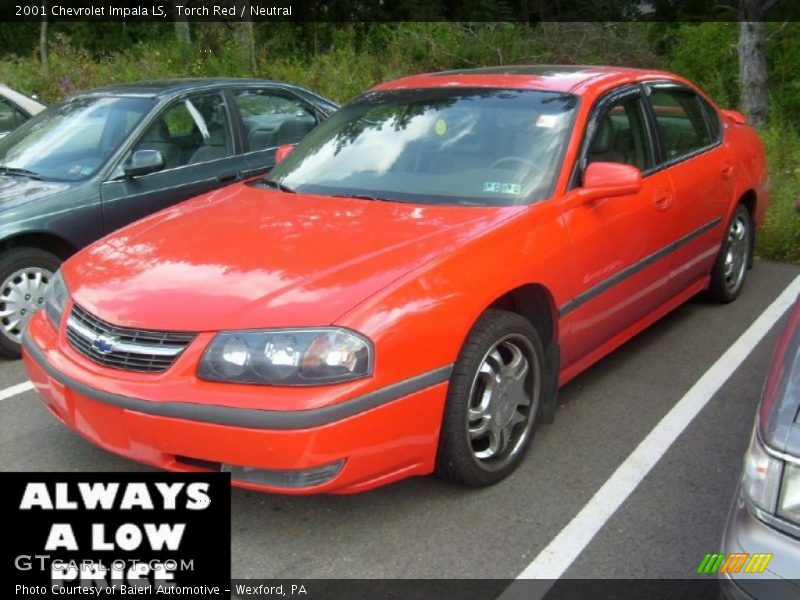 Torch Red / Neutral 2001 Chevrolet Impala LS