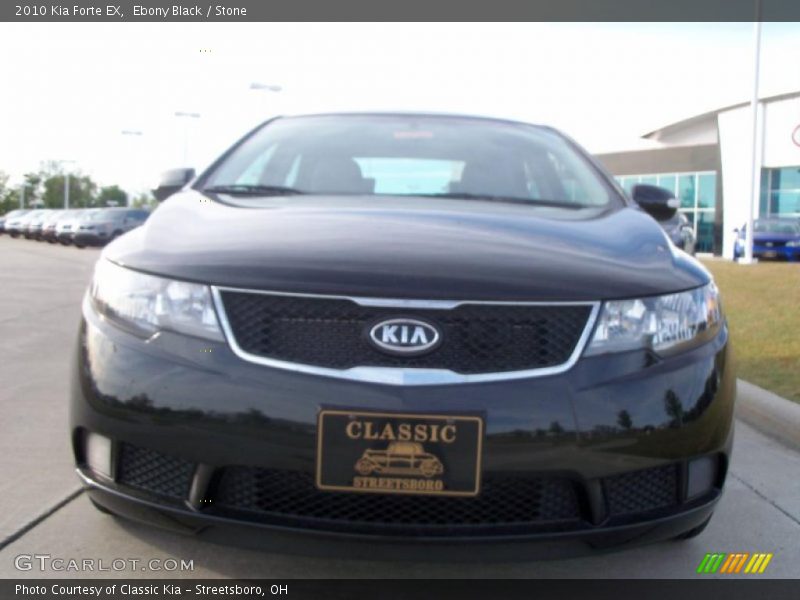 Ebony Black / Stone 2010 Kia Forte EX