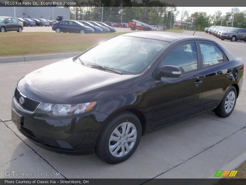 Ebony Black / Stone 2010 Kia Forte EX