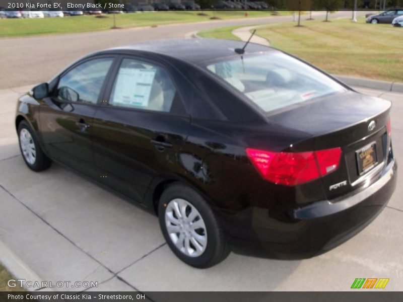 Ebony Black / Stone 2010 Kia Forte EX