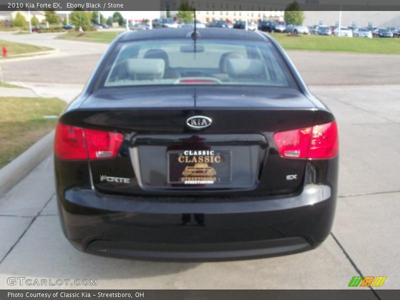 Ebony Black / Stone 2010 Kia Forte EX