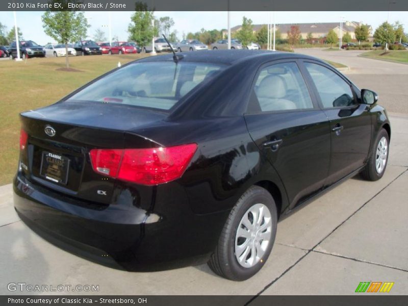 Ebony Black / Stone 2010 Kia Forte EX