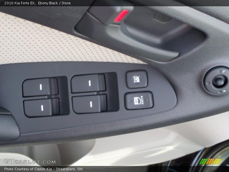 Ebony Black / Stone 2010 Kia Forte EX