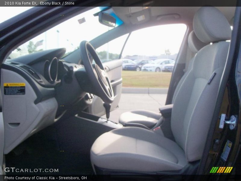 Ebony Black / Stone 2010 Kia Forte EX