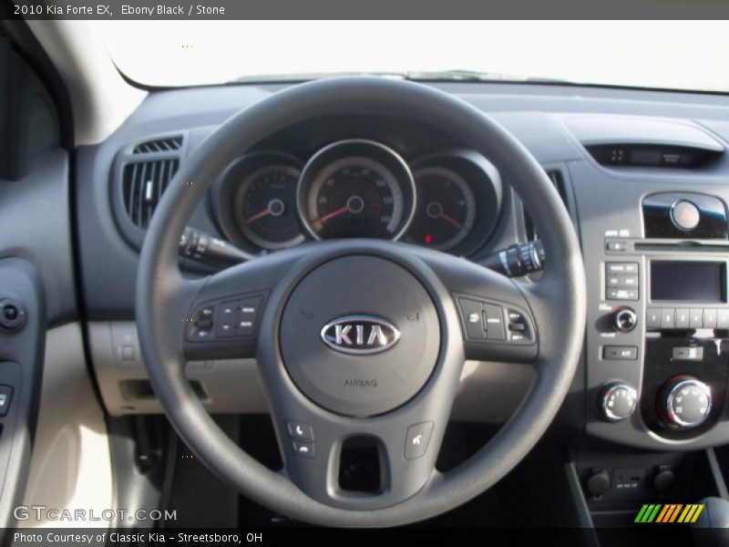Ebony Black / Stone 2010 Kia Forte EX