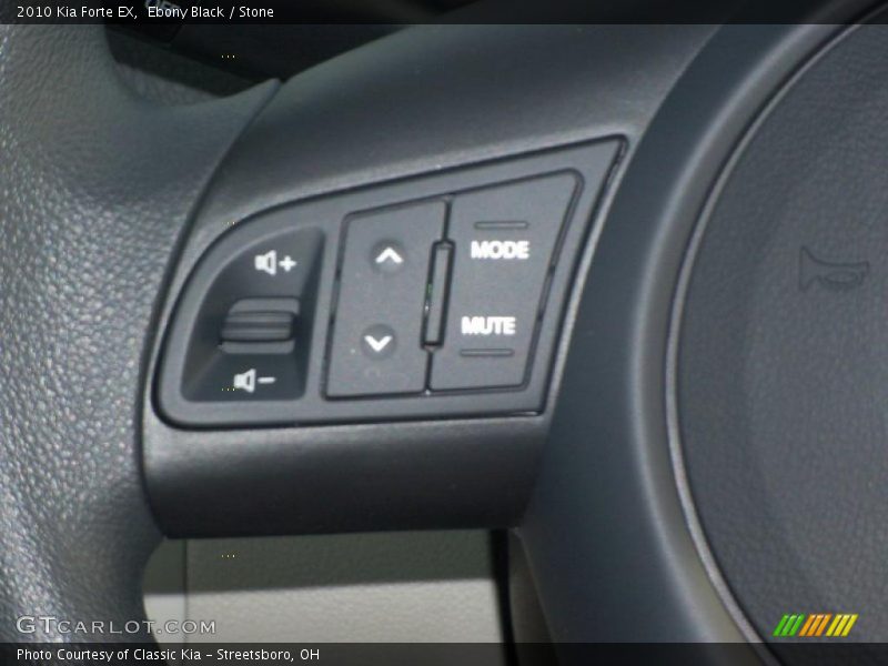 Ebony Black / Stone 2010 Kia Forte EX