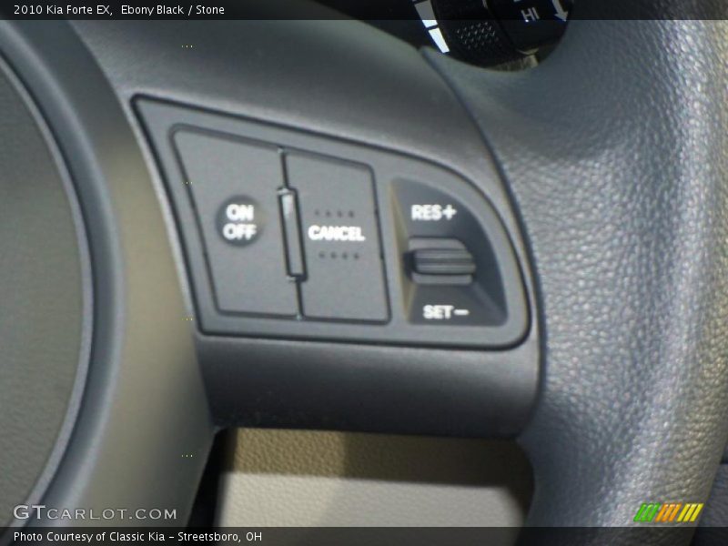 Ebony Black / Stone 2010 Kia Forte EX