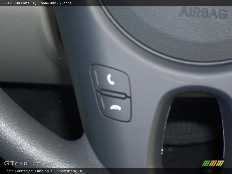 Ebony Black / Stone 2010 Kia Forte EX