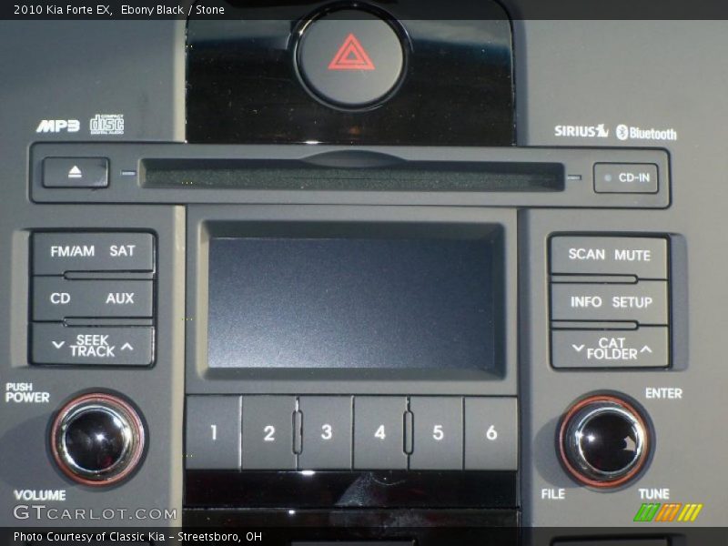 Ebony Black / Stone 2010 Kia Forte EX