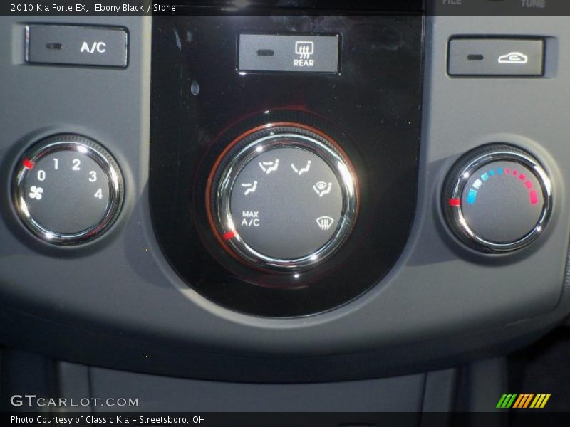 Ebony Black / Stone 2010 Kia Forte EX