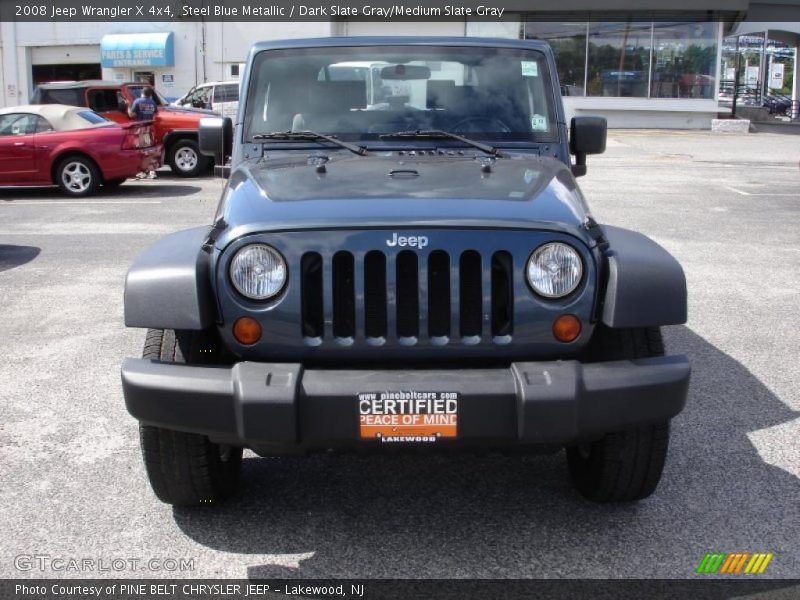 Steel Blue Metallic / Dark Slate Gray/Medium Slate Gray 2008 Jeep Wrangler X 4x4