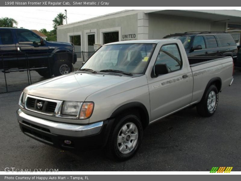 Silver Metallic / Gray 1998 Nissan Frontier XE Regular Cab