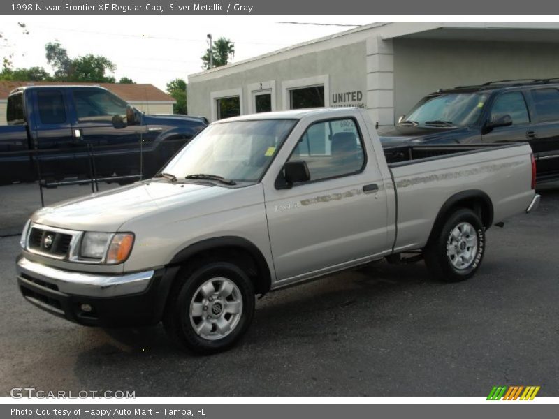 Silver Metallic / Gray 1998 Nissan Frontier XE Regular Cab