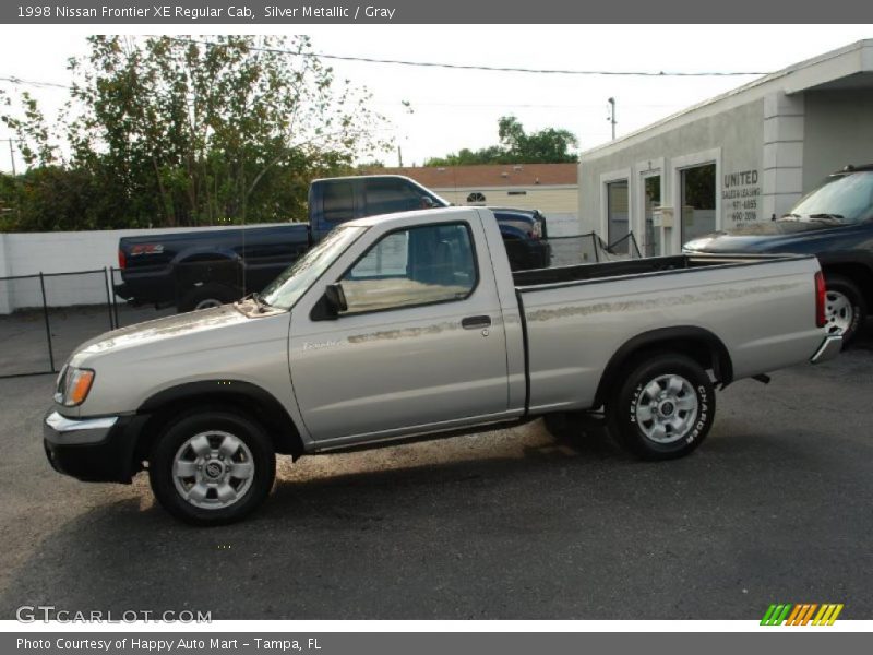 Silver Metallic / Gray 1998 Nissan Frontier XE Regular Cab