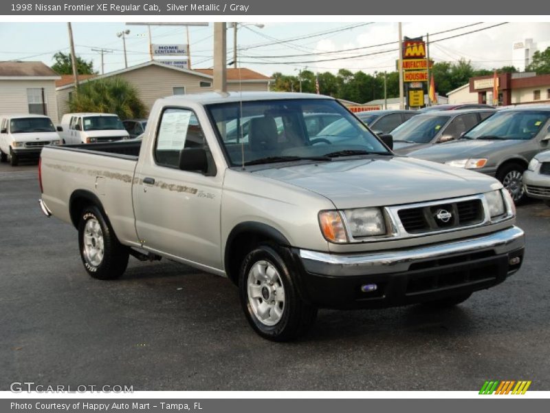 Silver Metallic / Gray 1998 Nissan Frontier XE Regular Cab