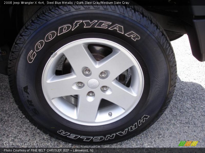 Steel Blue Metallic / Dark Slate Gray/Medium Slate Gray 2008 Jeep Wrangler X 4x4