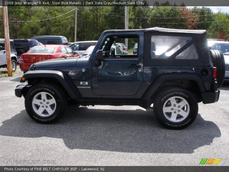 Steel Blue Metallic / Dark Slate Gray/Medium Slate Gray 2008 Jeep Wrangler X 4x4
