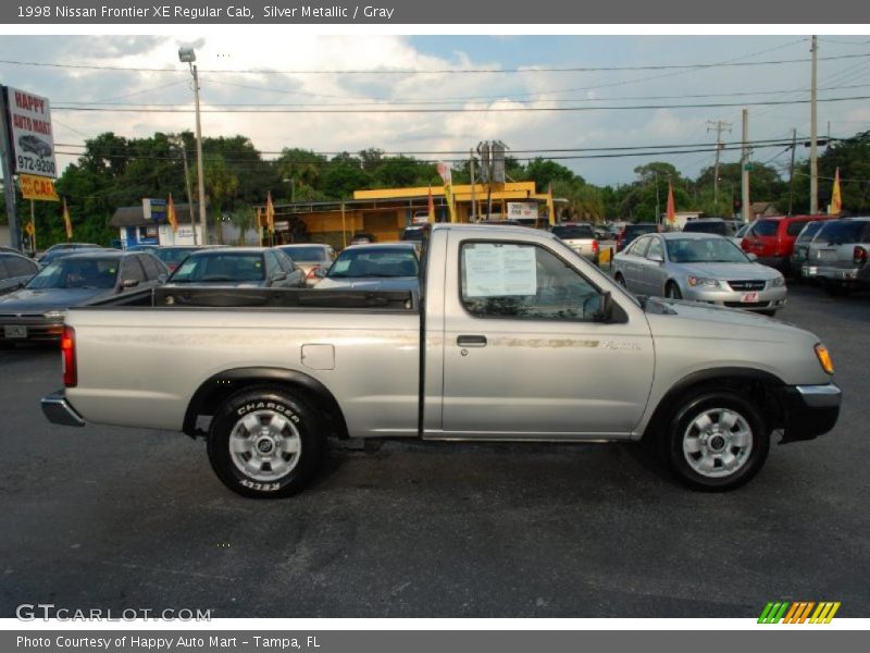 Silver Metallic / Gray 1998 Nissan Frontier XE Regular Cab