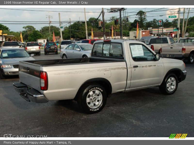 Silver Metallic / Gray 1998 Nissan Frontier XE Regular Cab