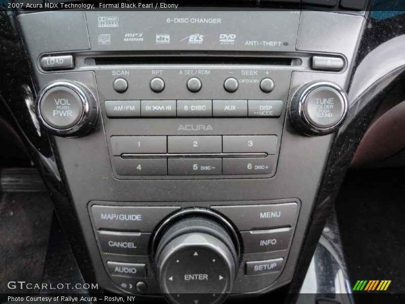 Formal Black Pearl / Ebony 2007 Acura MDX Technology