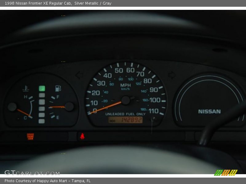 Silver Metallic / Gray 1998 Nissan Frontier XE Regular Cab