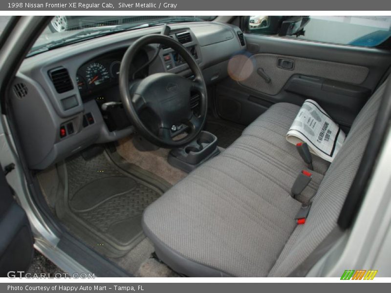 Silver Metallic / Gray 1998 Nissan Frontier XE Regular Cab