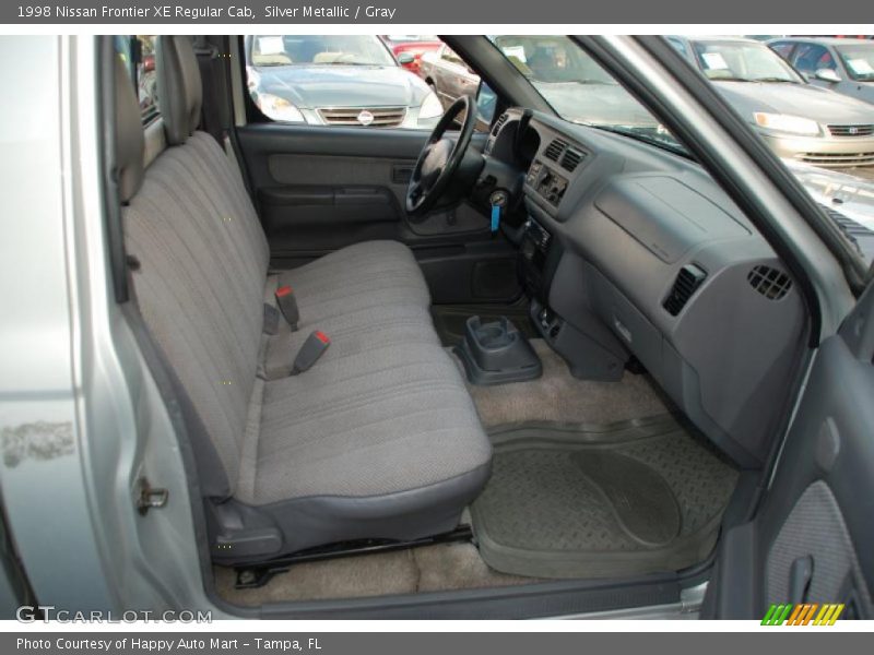 Silver Metallic / Gray 1998 Nissan Frontier XE Regular Cab