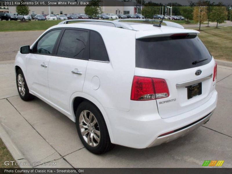 Snow White Pearl / Black 2011 Kia Sorento SX V6