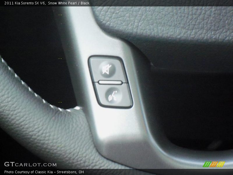 Snow White Pearl / Black 2011 Kia Sorento SX V6
